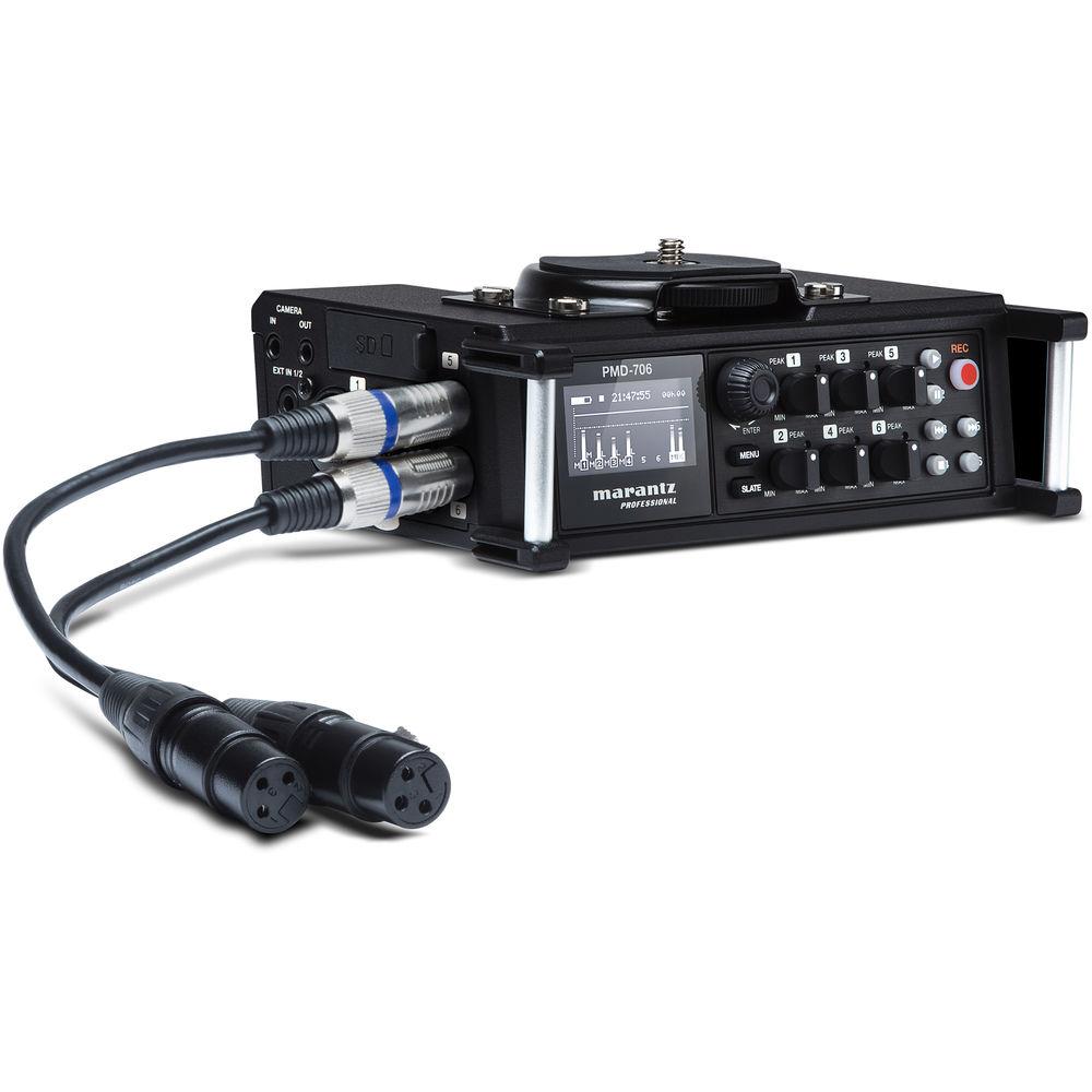 Marantz Professional 6-Channel DSLR Recorder with up to 96 kHz 24-Bit Resolution