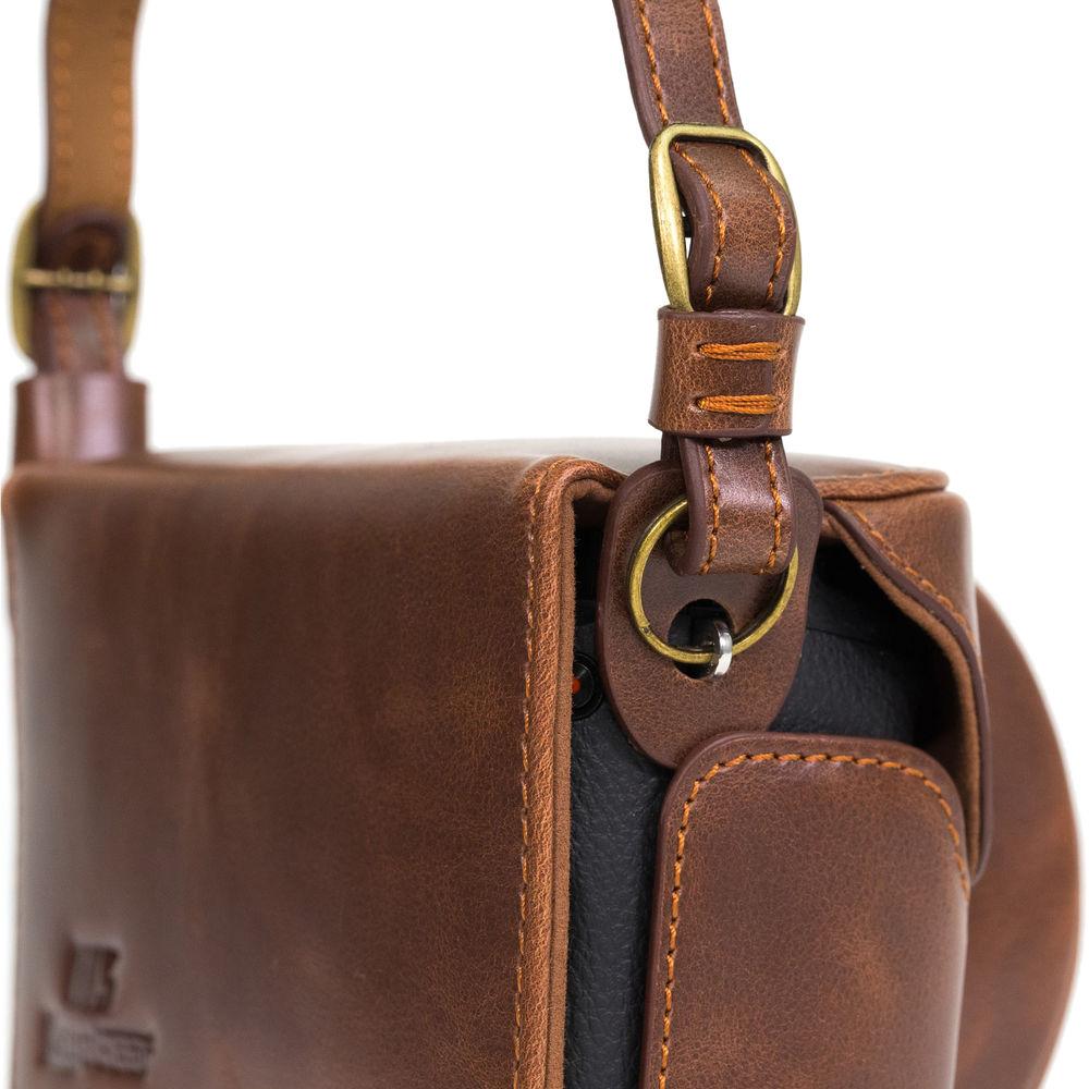 MegaGear MG985 Ever Ready Leather Case with Bottom Opening for Sony a6300 ILCE-6300 a6000