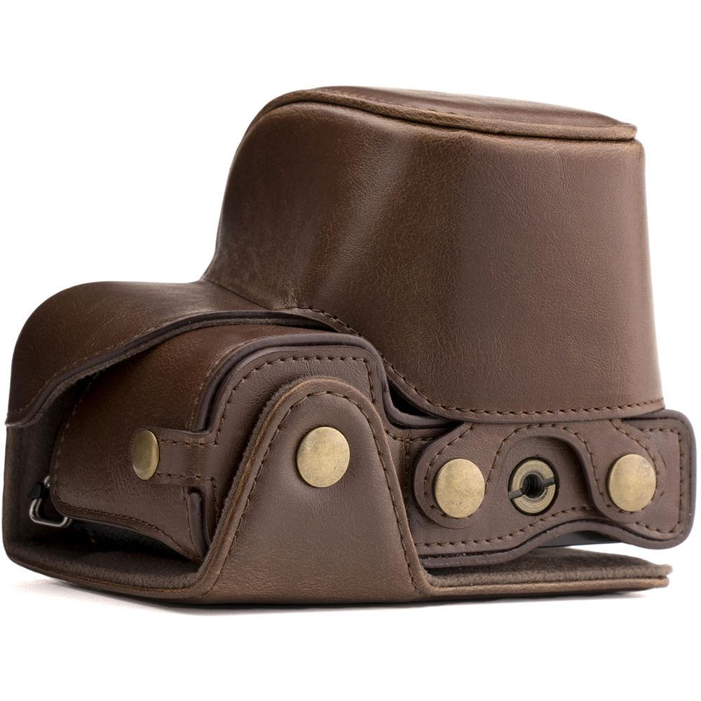 MegaGear MG988 Ever Ready Leather Case with Bottom Opening for Sony a5100 ILCE-5100