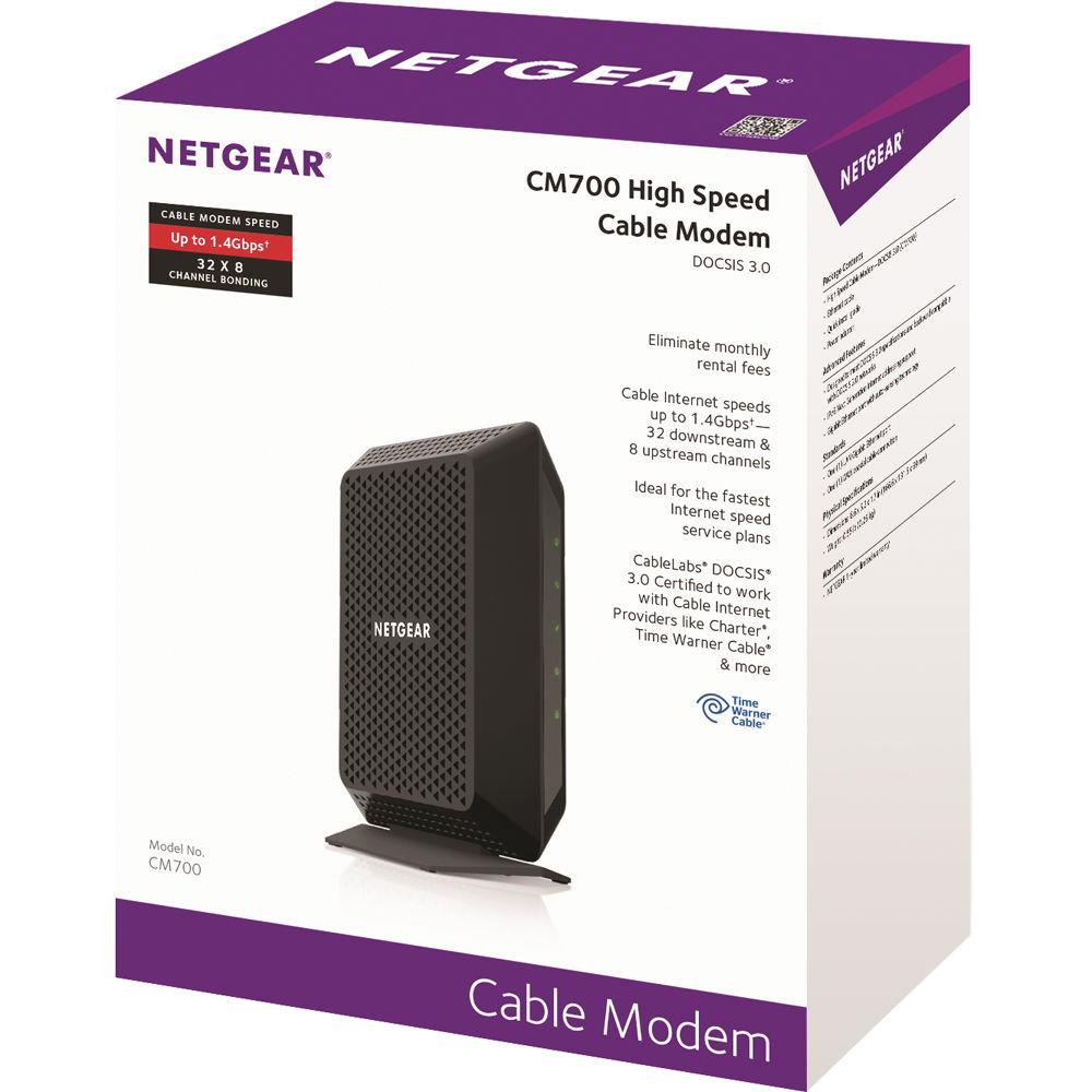 Netgear CM700 High Speed DOCSIS 3.0 Cable Modem, Netgear, CM700, High, Speed, DOCSIS, 3.0, Cable, Modem