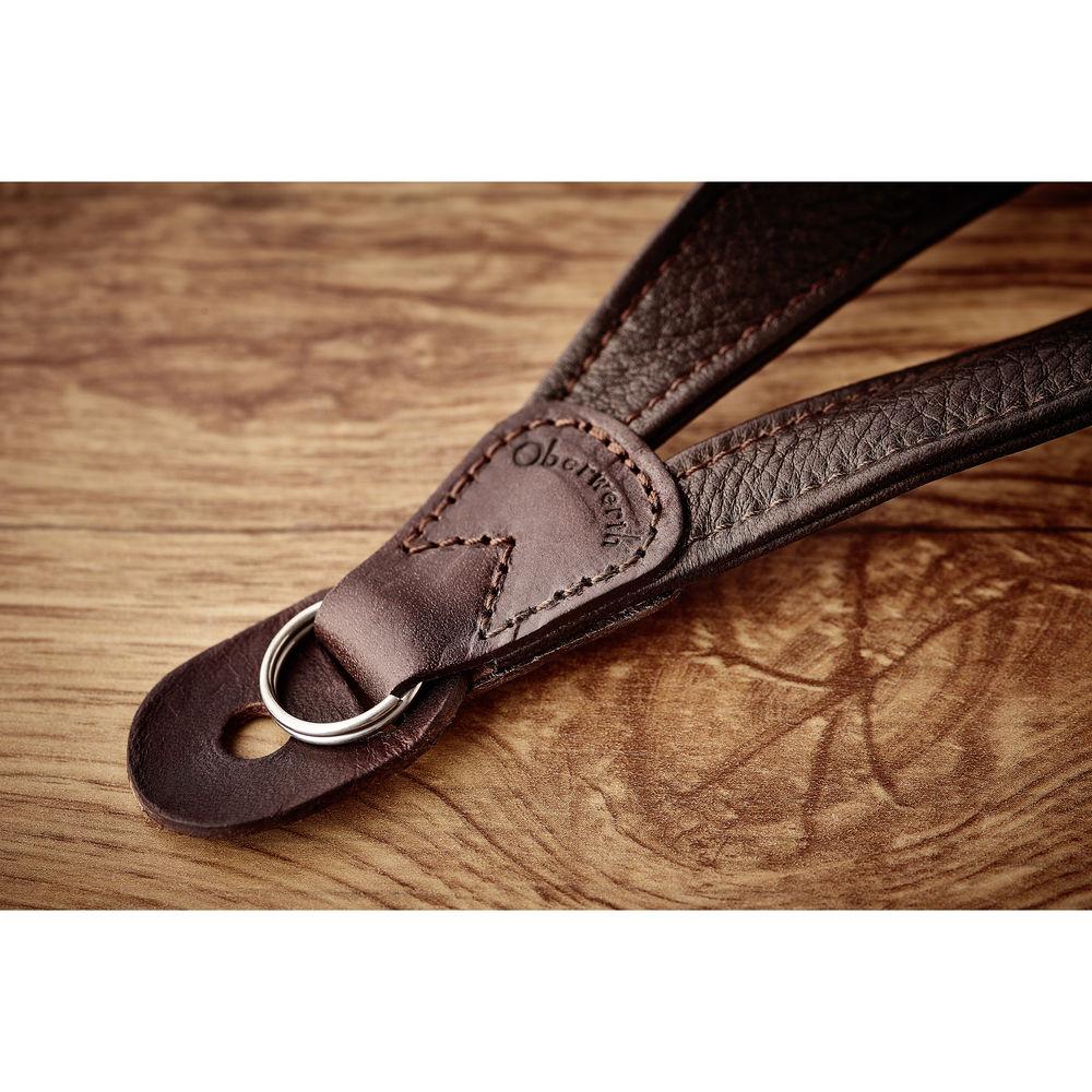 Oberwerth Isar Padded Rhubarb Leather Camera Wrist Strap