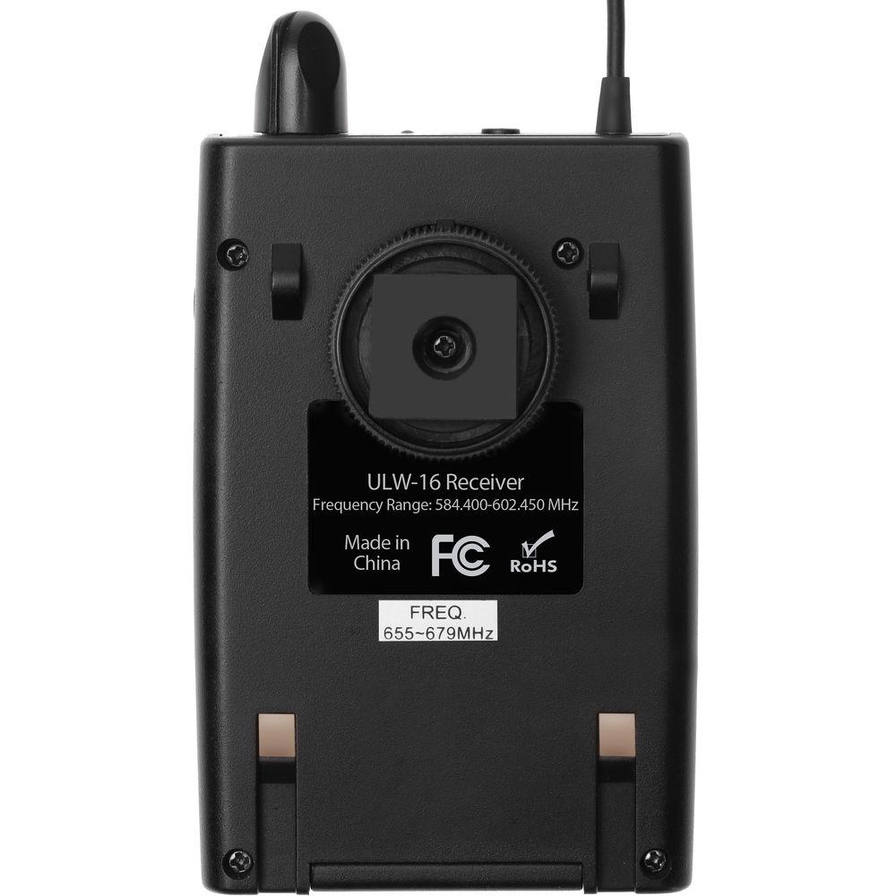 Polsen ULW-16-BR Beltpack Camera-Mountable Receiver for the ULW-16 Wireless System