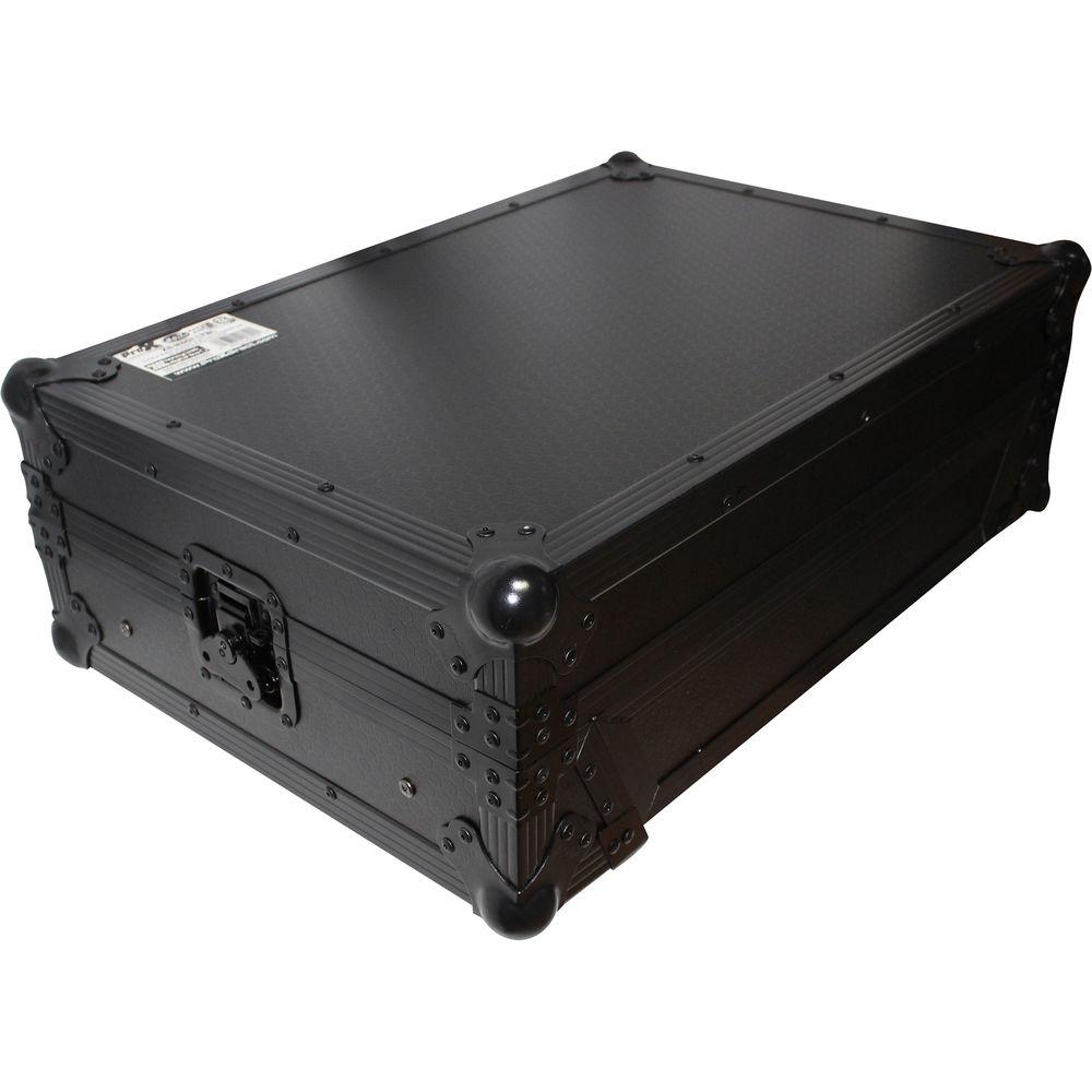 ProX Flight Case for Numark NS6II Controller with Laptop Shelf