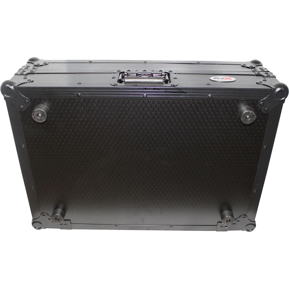 ProX Flight Case for Numark NS6II Controller with Laptop Shelf