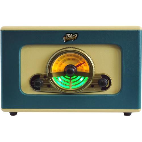 Pyle Pro PVTT15UBT Vintage Belt-Drive Turntable with Bluetooth and USB