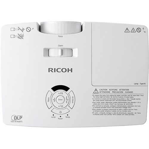 Ricoh WXGA 3100-Lumen Portable Desk Edge DLP Projector