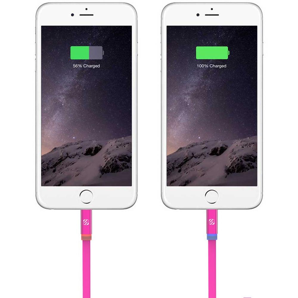 Scosche FlatOut Lightning to USB Charge and Sync Cable with LED Indicator