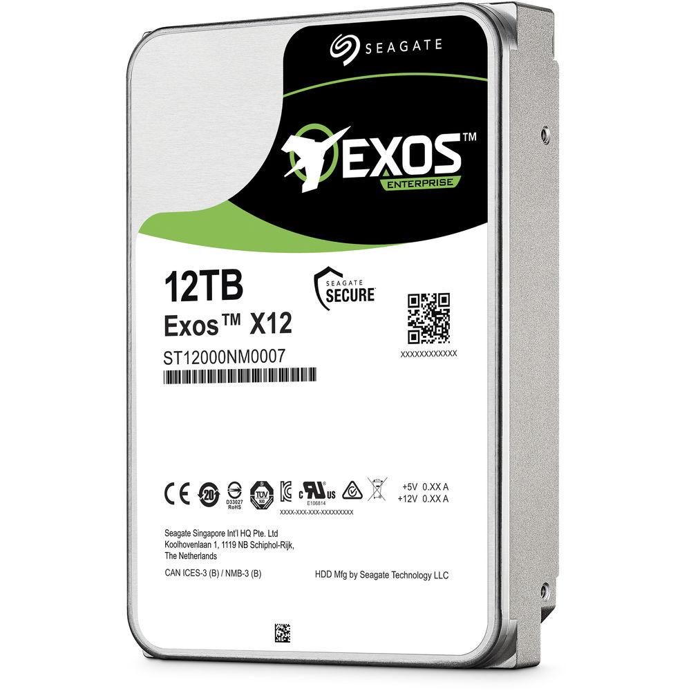 Seagate 12TB Exos X12 7200 rpm SATA III 3.5" Internal HDD