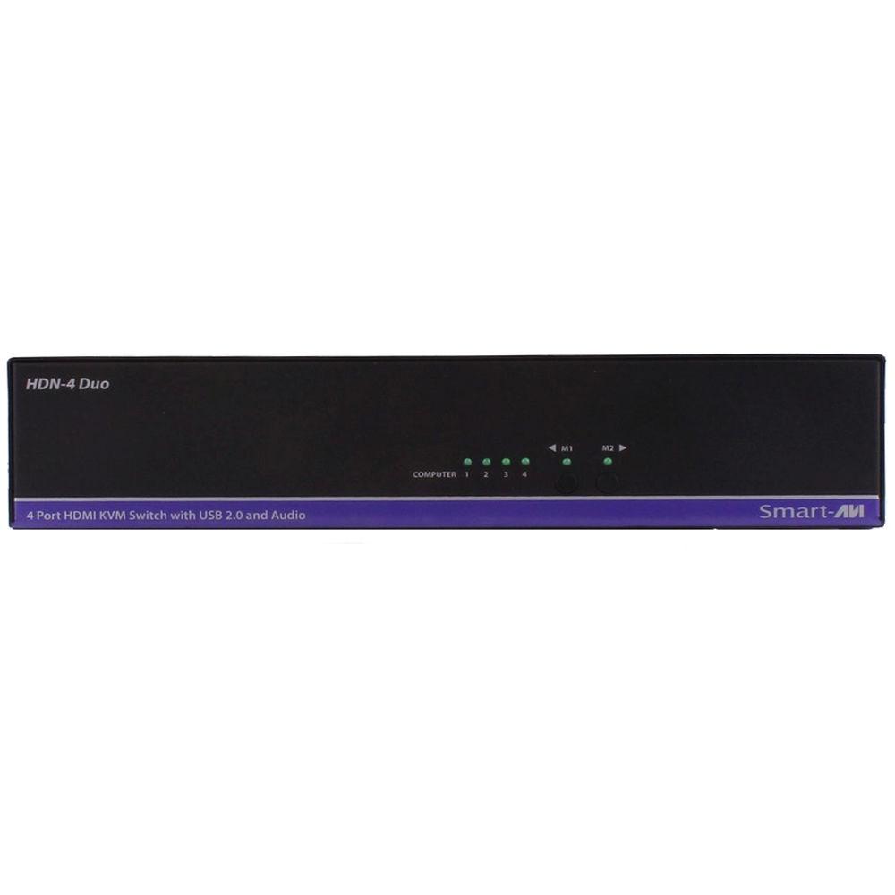 Smart-AVI 4-Port Dual-Head HDMI KVM Switch