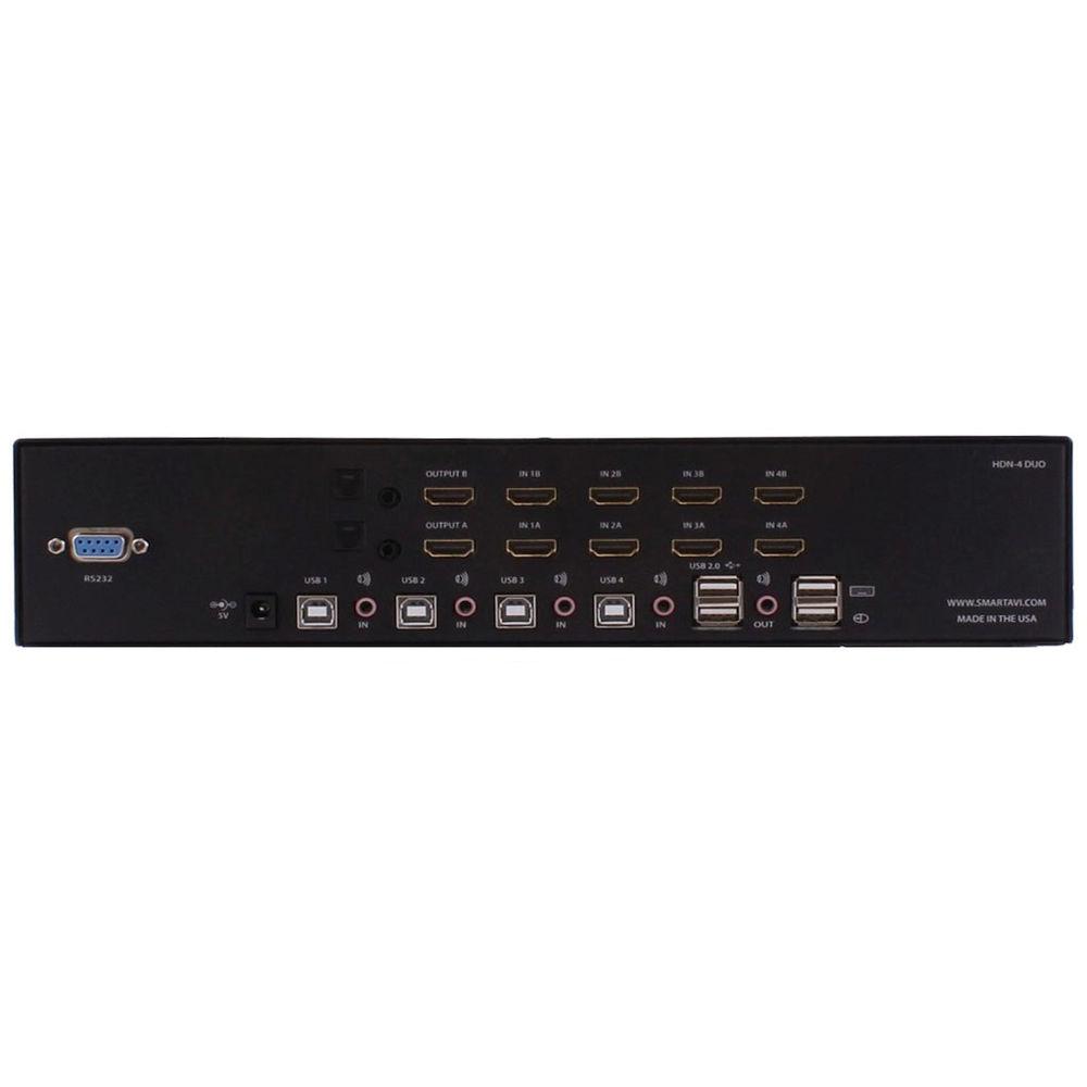 Smart-AVI 4-Port Dual-Head HDMI KVM Switch
