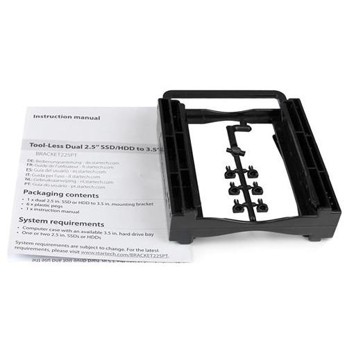 StarTech Dual 2.5" SSD HDD Mounting Bracket for 3.5" Drive Bay