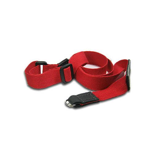 Sunlows Adjustable Length Red Cotton Camera Strap with Ring