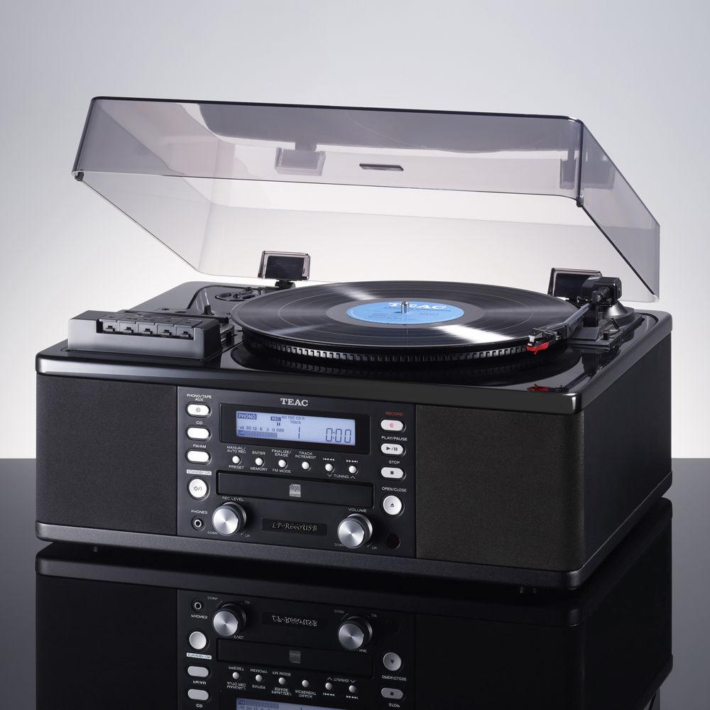 Teac LP-R660USB-PB Turntable with CD Recorder, Cassette Deck, & AM FM Tuner