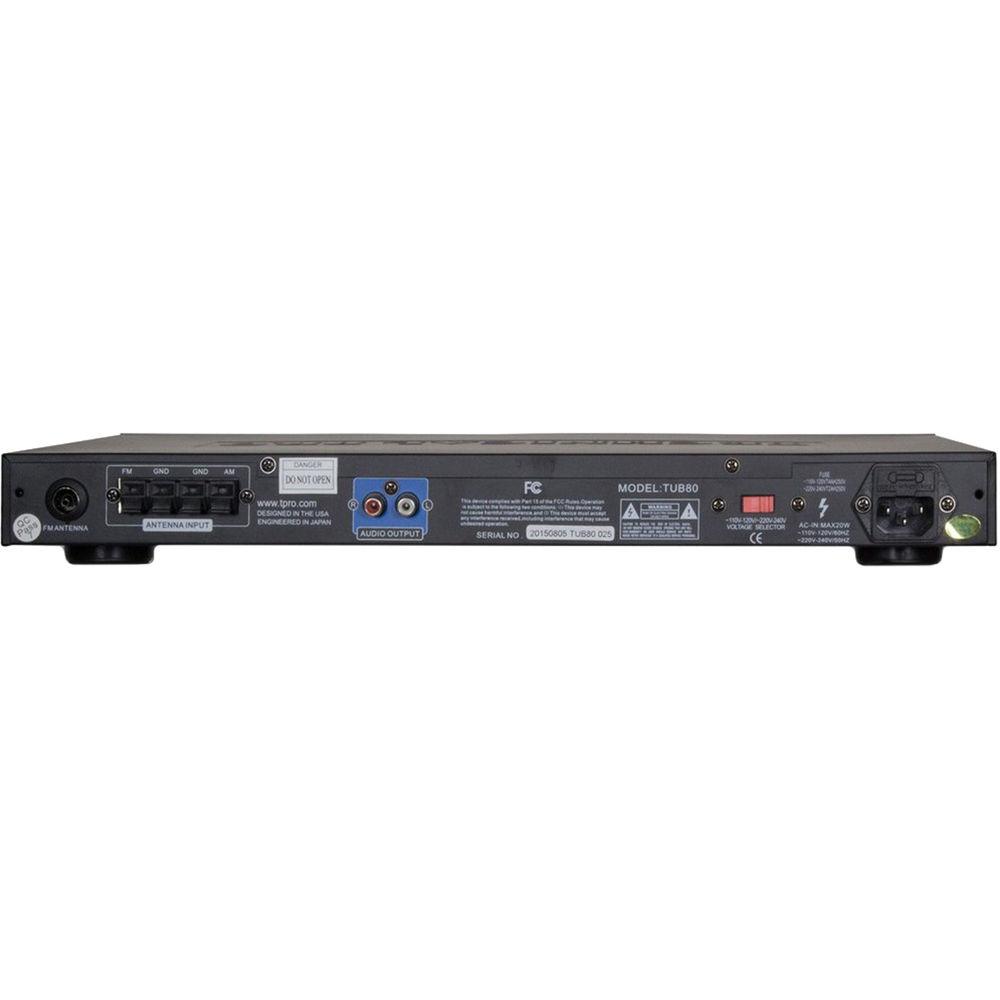Technical Pro TUB80 Professional AM FM Digital Tuner