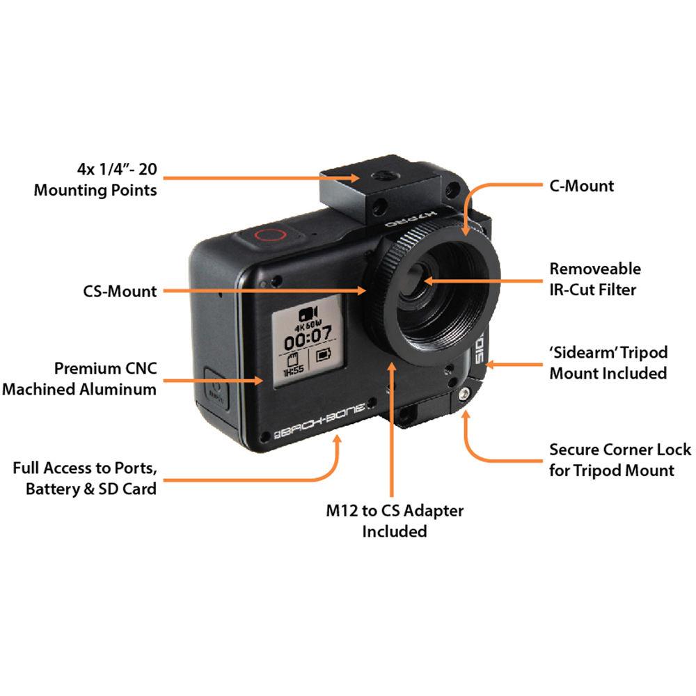 Back-Bone Gear Ribcage H7PRO Modified GoPro Hero7 Black