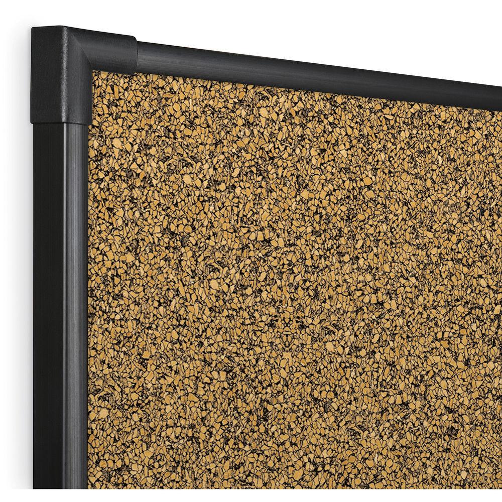 Best Rite Black Splash-Cork Tackboard with Aluminum Ultra Trim