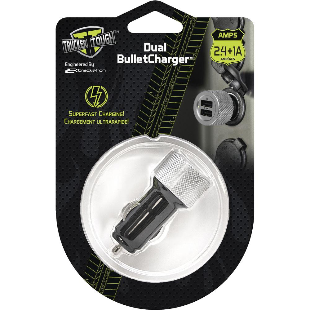 Bracketron USB Dashboard Dual BulletCharger for Select Smartphones and Portable Devices