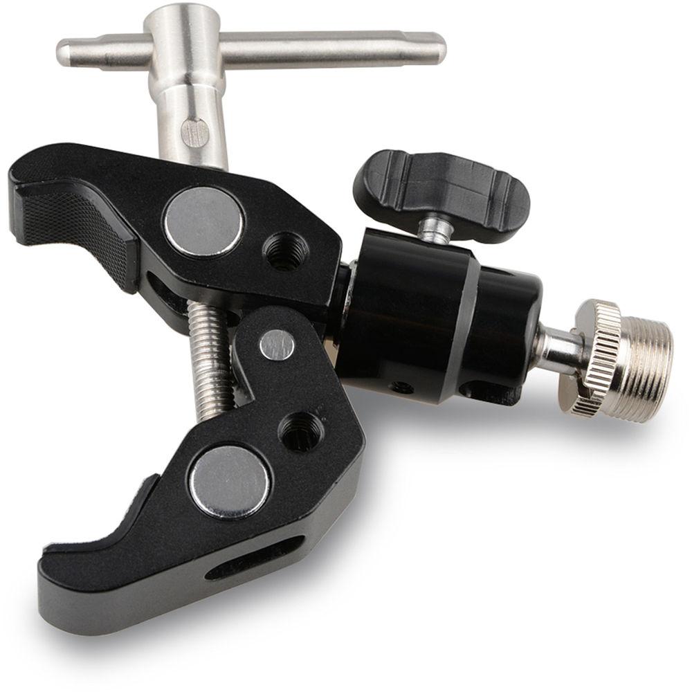 CAMVATE Crab Clamp with 5 8"-27 Ball Head Mount for Microphone