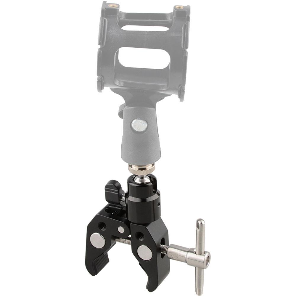 CAMVATE Crab Clamp with 5 8"-27 Ball Head Mount for Microphone