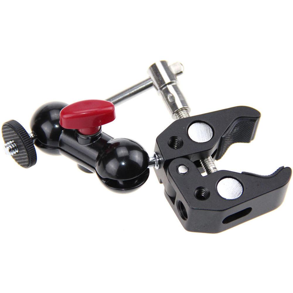 CAMVATE Pole Clamp Mount with Super Clamp & 360 Degree Rotating Mini Ball Head for Mini 7" 8" Monitor