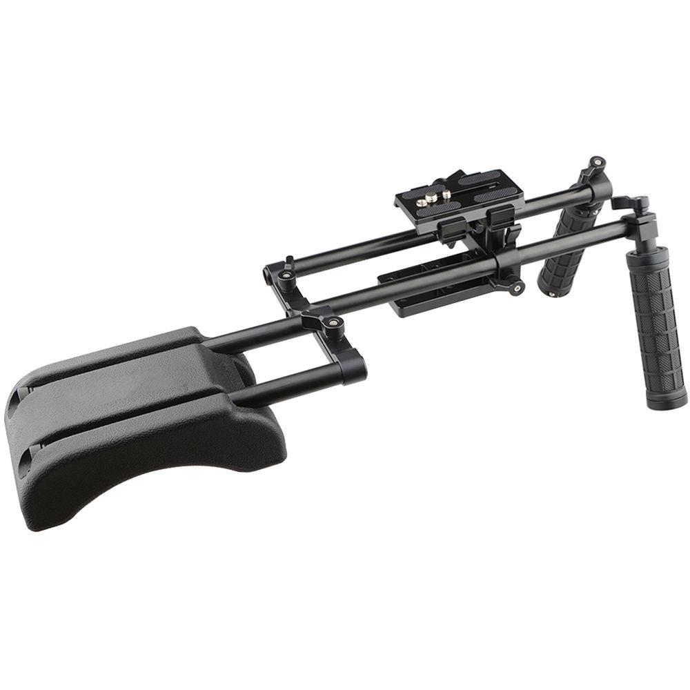 CAMVATE Pro DSLR Offset Shoulder Mount Support Rig Kit with Handgrips