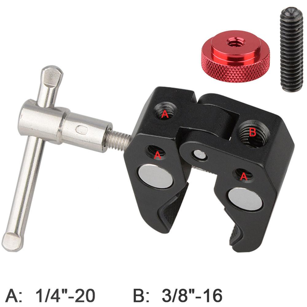CAMVATE Super Clamp with 1 4"-20 to 1 4"-20 Screw Converter