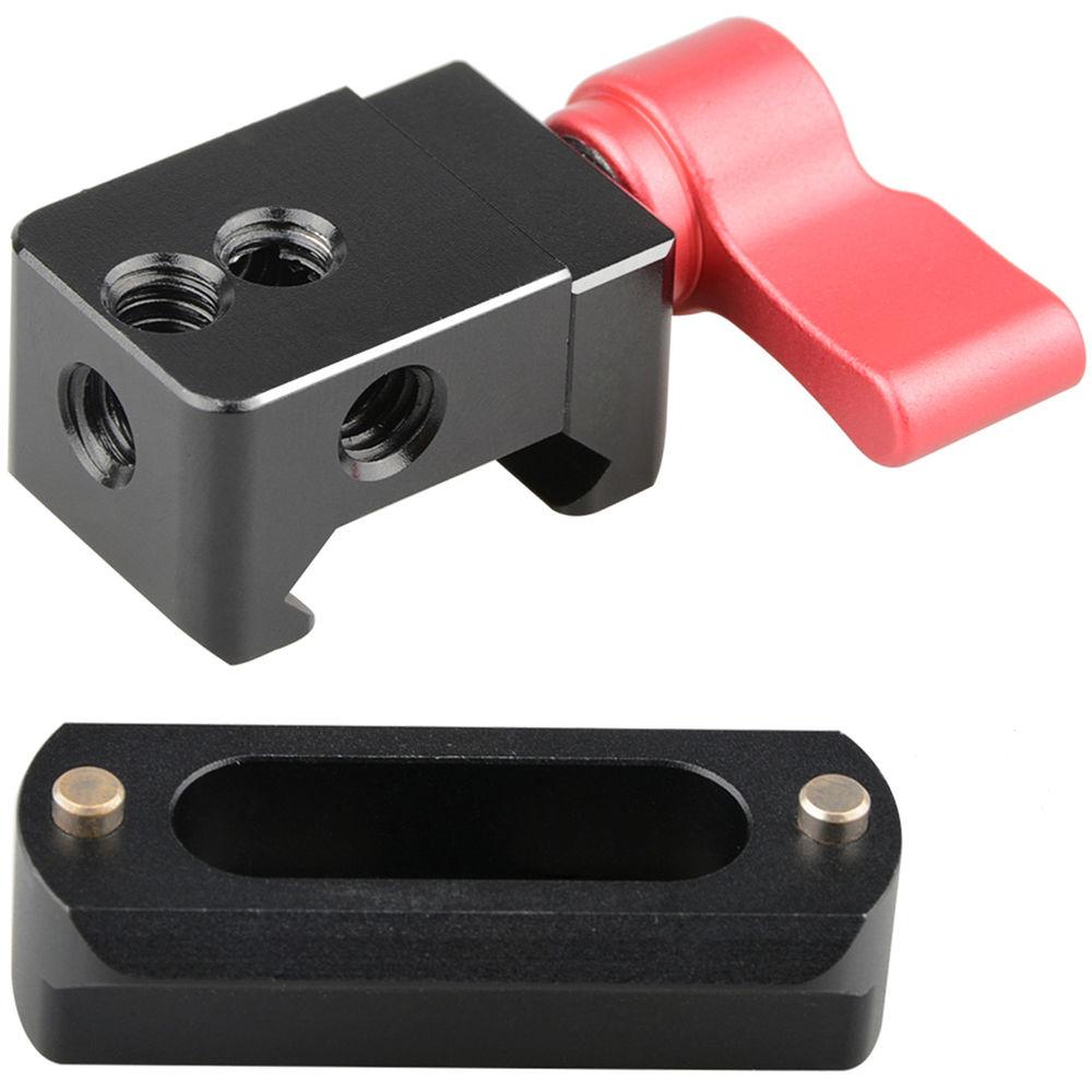 CAMVATE Swat Rail Clamp with Safety Rail