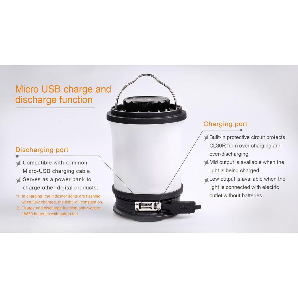 Fenix Flashlight CL30R Rechargeable Camping Lantern