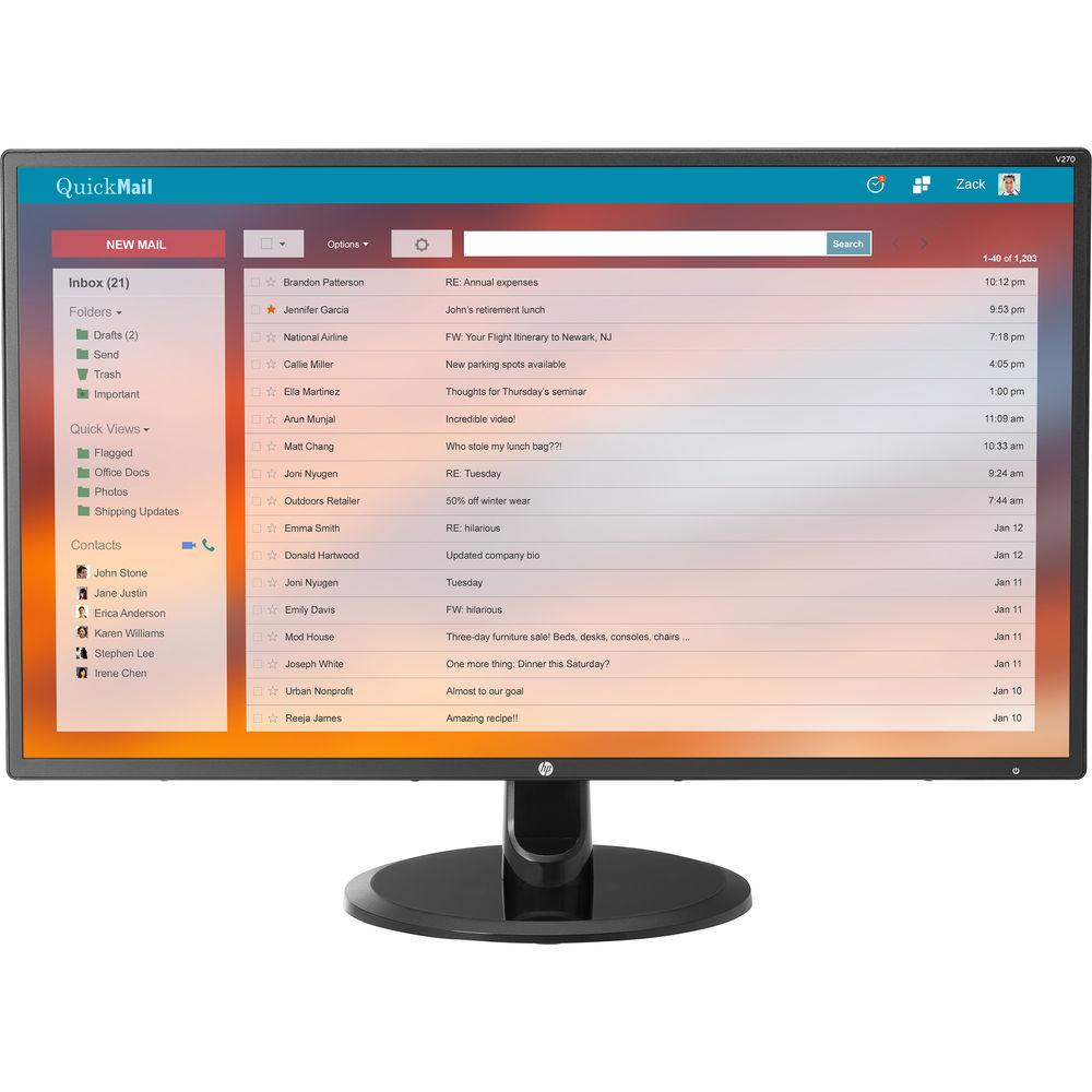 HP V270 27" 16:9 IPS Monitor
