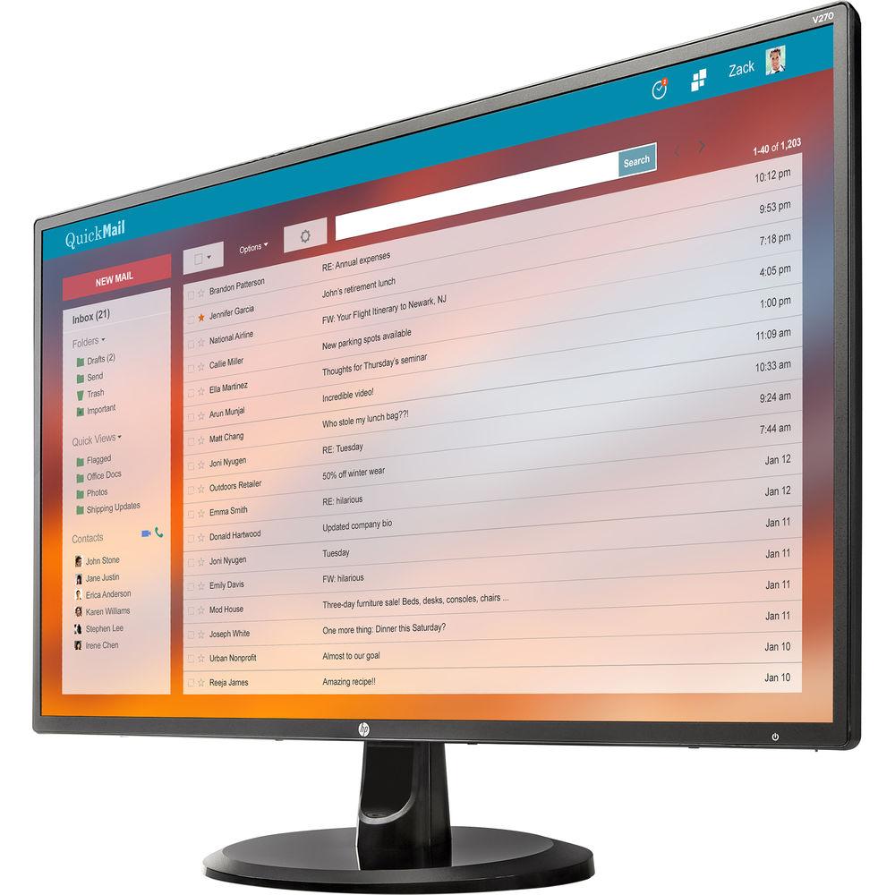 HP V270 27" 16:9 IPS Monitor