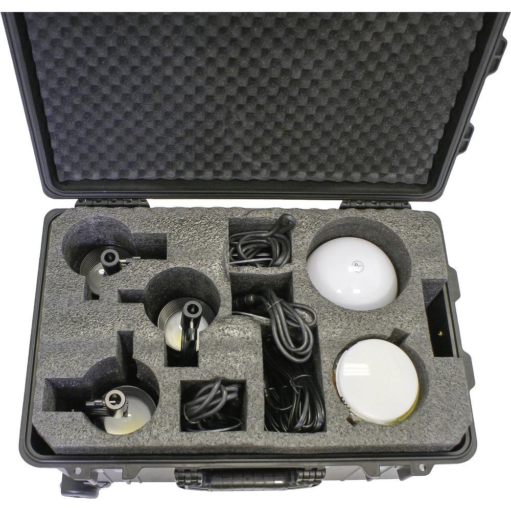 Intellytech Pocket Cannon Daylight Focusable 3-Light LED Fresnel Kit