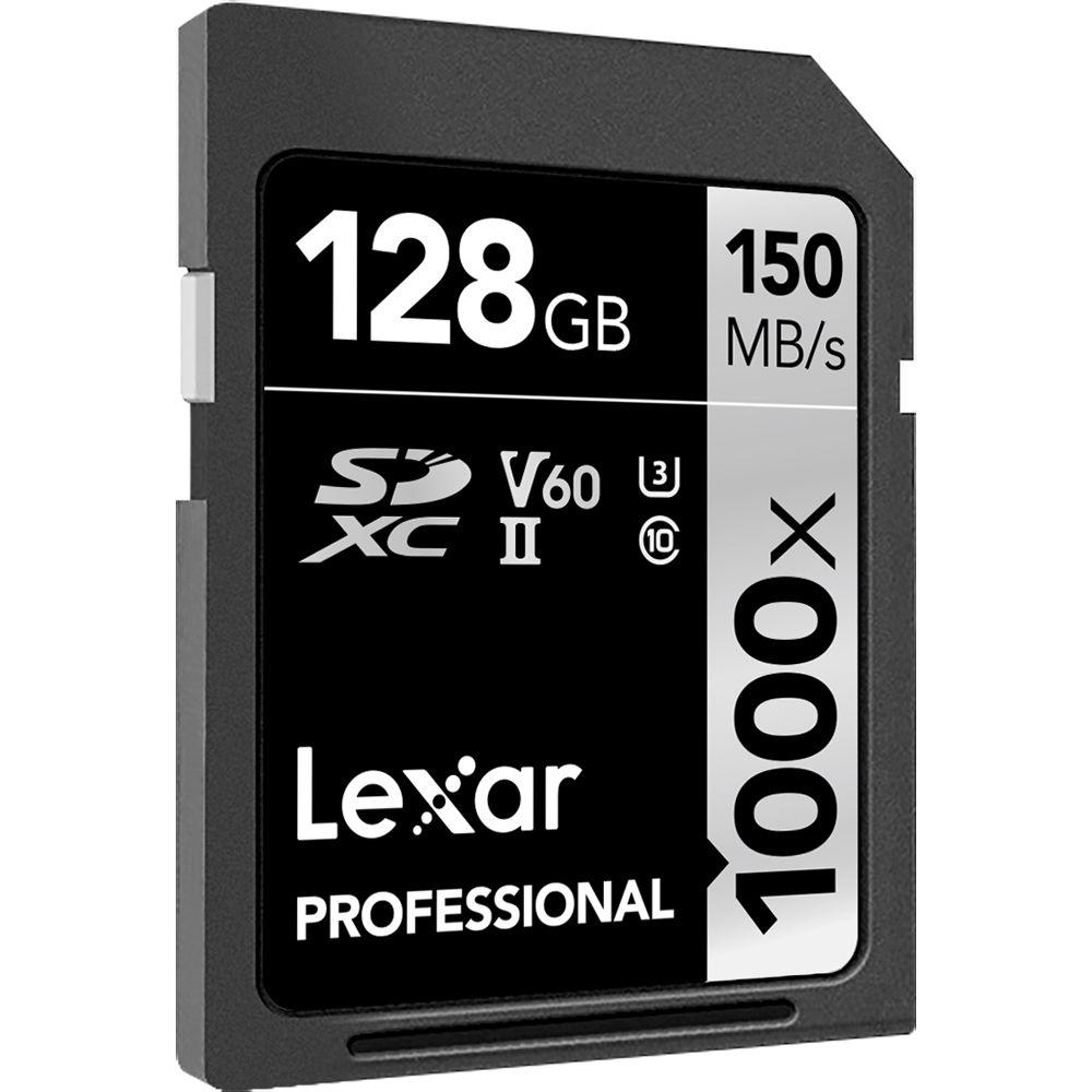 Lexar 128GB Professional 1000x UHS-II SDXC Memory Card
