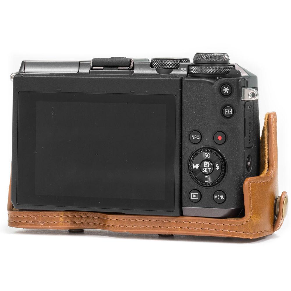 MegaGear MG1181 Ever Ready PU Leather Case & Strap for Canon EOS M6 & 18-55mm