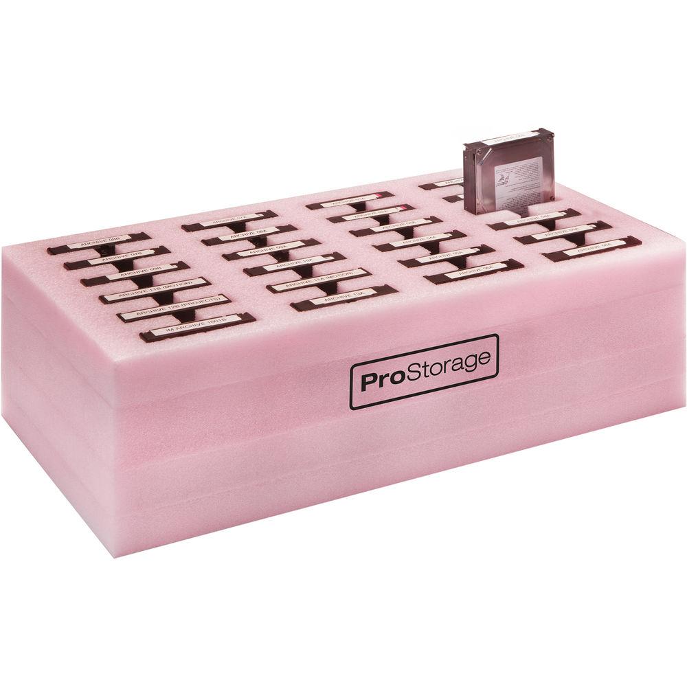 ProStorage 24 Hard Drive Storage Case for 3.5" HDDs, RAID Sleds, and LaCie Orange Rugged Drives