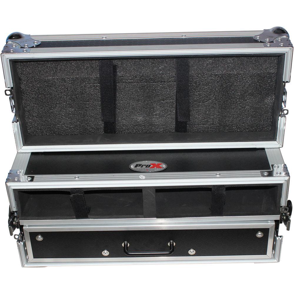 ProX X-2WM2DR Wireless Mic-System Case with 2U Rack Drawer