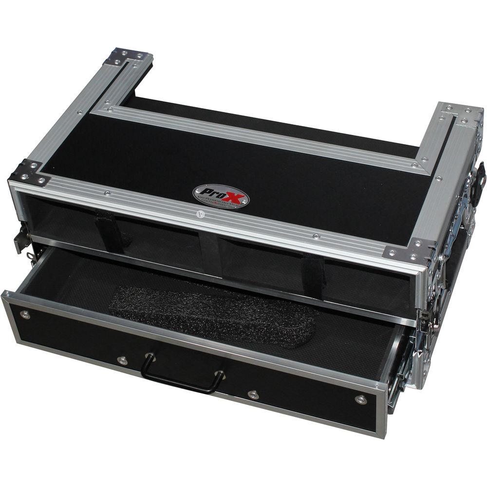 ProX X-2WM2DR Wireless Mic-System Case with 2U Rack Drawer