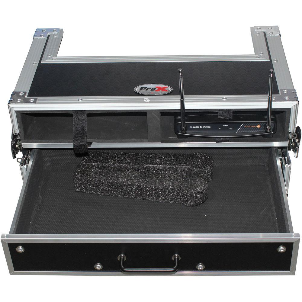 ProX X-2WM2DR Wireless Mic-System Case with 2U Rack Drawer