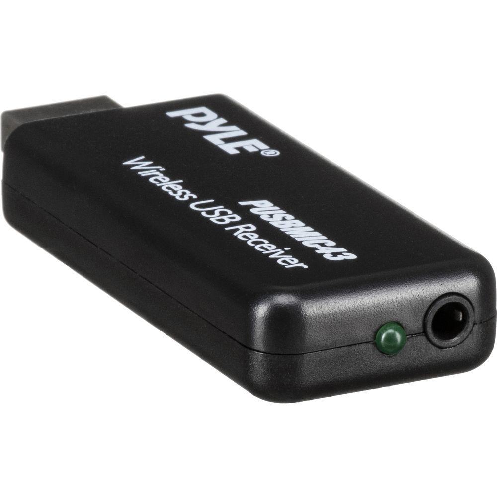 Pyle Pro PUSBMIC43 UHF Wireless USB Beltpack Microphone System