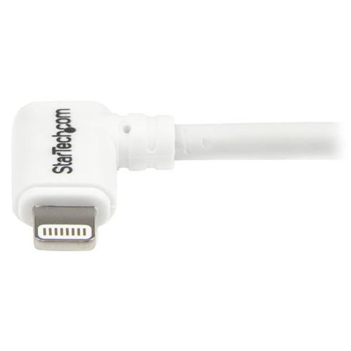 StarTech Angled Black Apple 8-pin Lightning Connector to USB Cable for iPhone iPod iPad