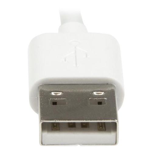 StarTech Angled Black Apple 8-pin Lightning Connector to USB Cable for iPhone iPod iPad