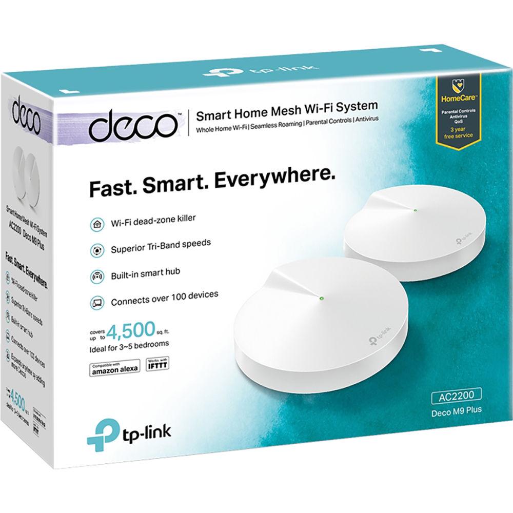 TP-Link Deco M9 Plus AC2200 Smart Home Mesh Wi-Fi System