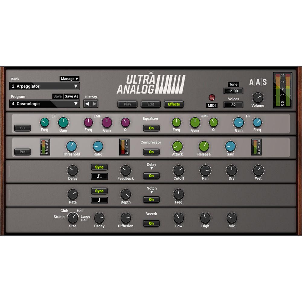 Applied Acoustics Systems Ultra Analog VA-2 Packs Virtual Synthesizer Plug-In and Sound Banks Bundle