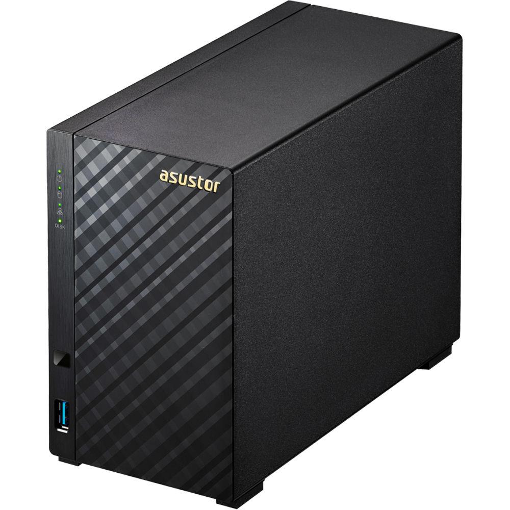 Asustor Celeron 2 Bay Nas Dual-Core Gbe X 2, USB 3.1 Aes-Ni Hardware Encryption Enclosure