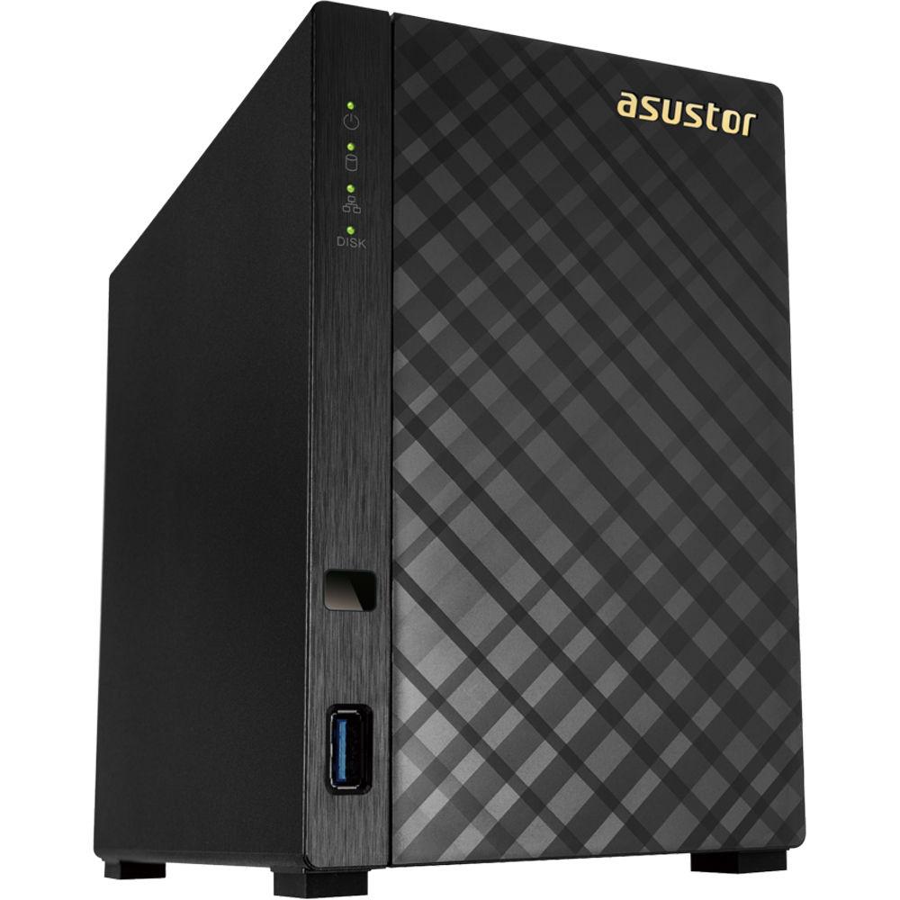 Asustor Celeron 2 Bay Nas Dual-Core Gbe X 2, USB 3.1 Aes-Ni Hardware Encryption Enclosure