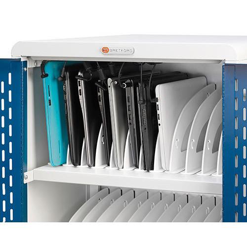 Bretford Core MS Store & Charge Cart with Rollers for 36 Chromebook Devices