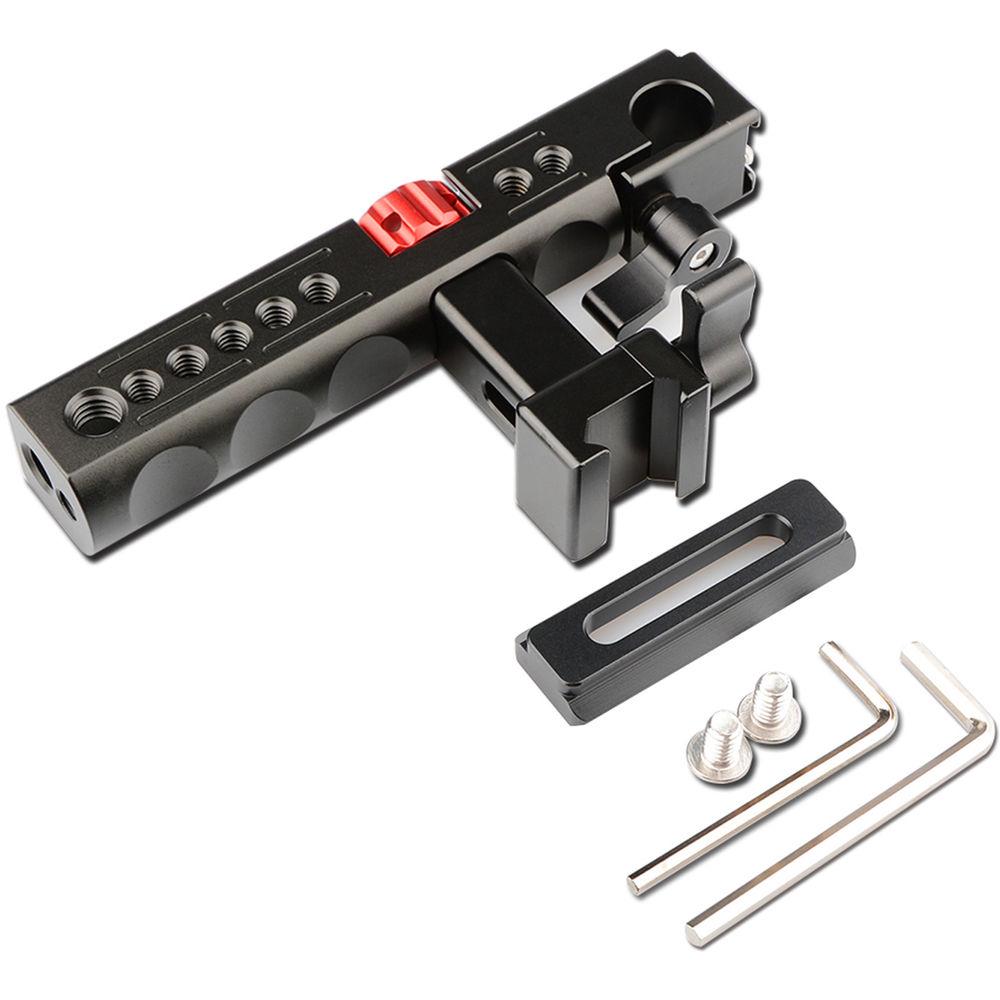 CAMVATE Nato Top Handle Kit with 15mm Rod Clamp & Shoe Mounts for Camera Cage