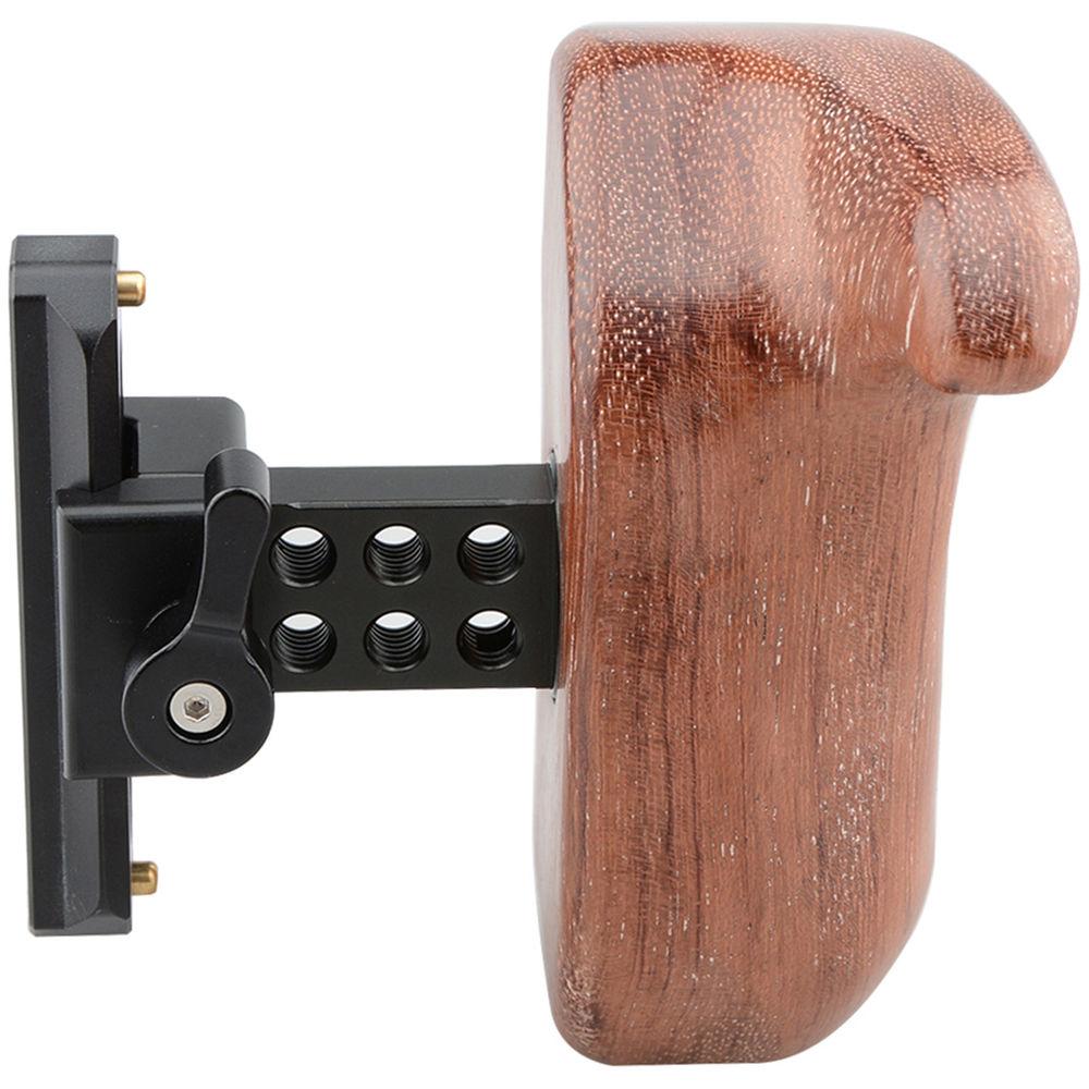 CAMVATE Quick Release Right Hand Wood Handle Grip for Select DV and DSLR Camera Cages