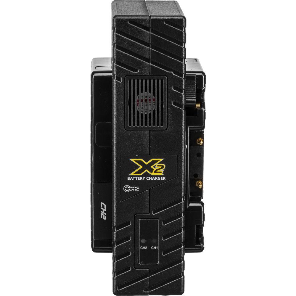 Core SWX X2A 2-Bay Vertical Gold Mount Battery Charger