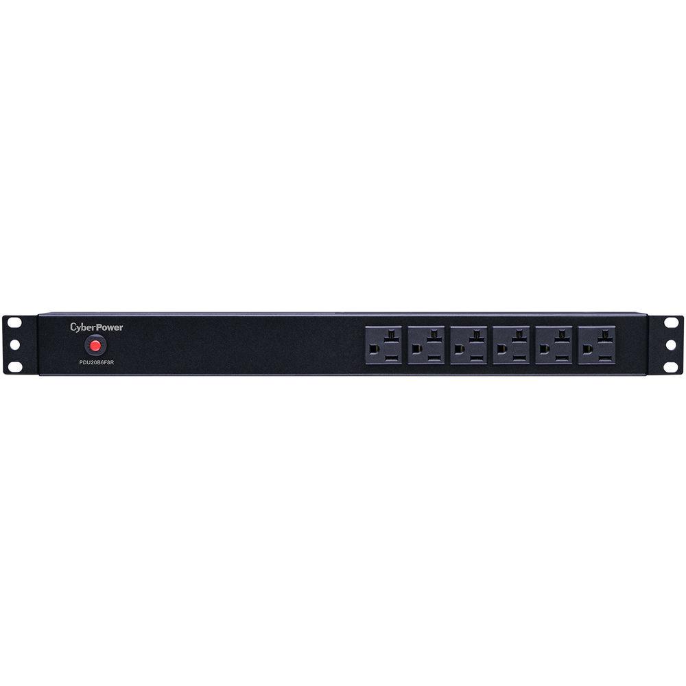CyberPower PDU 16A 100-125V 50 60Hz Nema 5-20P Plug,14-Out 5-20R, Rackmount 1U,15