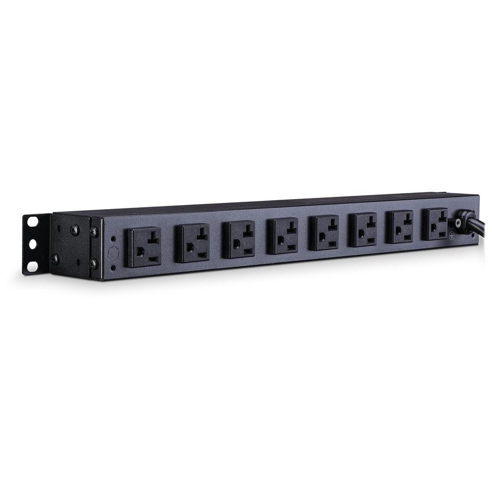CyberPower PDU 16A 100-125V 50 60Hz Nema 5-20P Plug,14-Out 5-20R, Rackmount 1U,15